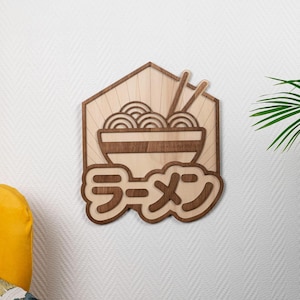 Ramen Vintage Style Wooden Wall Decor Traditional Japanese Food Street Food Japan Asian Food Geek