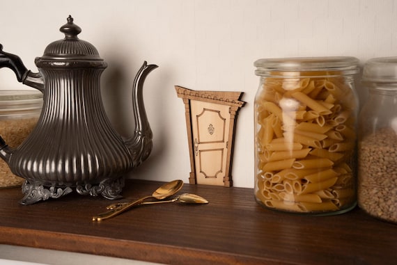 Maceta de almacenamiento de madera tallada de Simons Maison