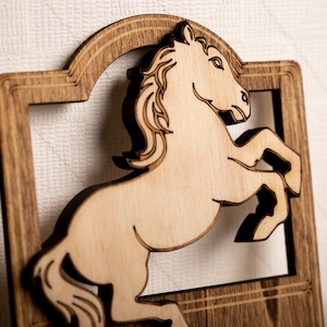 Wall decoration miniature sign mini tavern Prancing Pony lord of the rings cute pony heroic fantasy horse pony dollhouse image 2