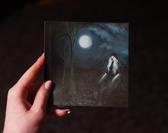 Banshee Print - griezelige kunst, griezelige print, donkere kunst, gotische kunst, griezelige kunst, griezelige kunst, paranormale, horror kunst, Ierse folklore, omen.folk art