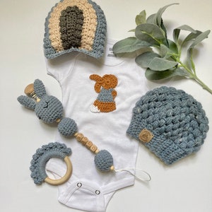 Custom Baby Gift Set, Newborn Gift Box, Personalized Baby Gift Set, Crochet Baby Gift Set, Baby Shower Gift Set, Expecting Mom Gift