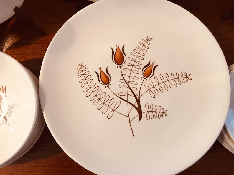Service for 8. Mid Century Dinnerware