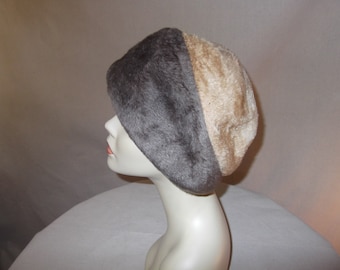 Frank Olive Vintage Wool Hat | 1960s Union Made Navy Wide  display picture 1