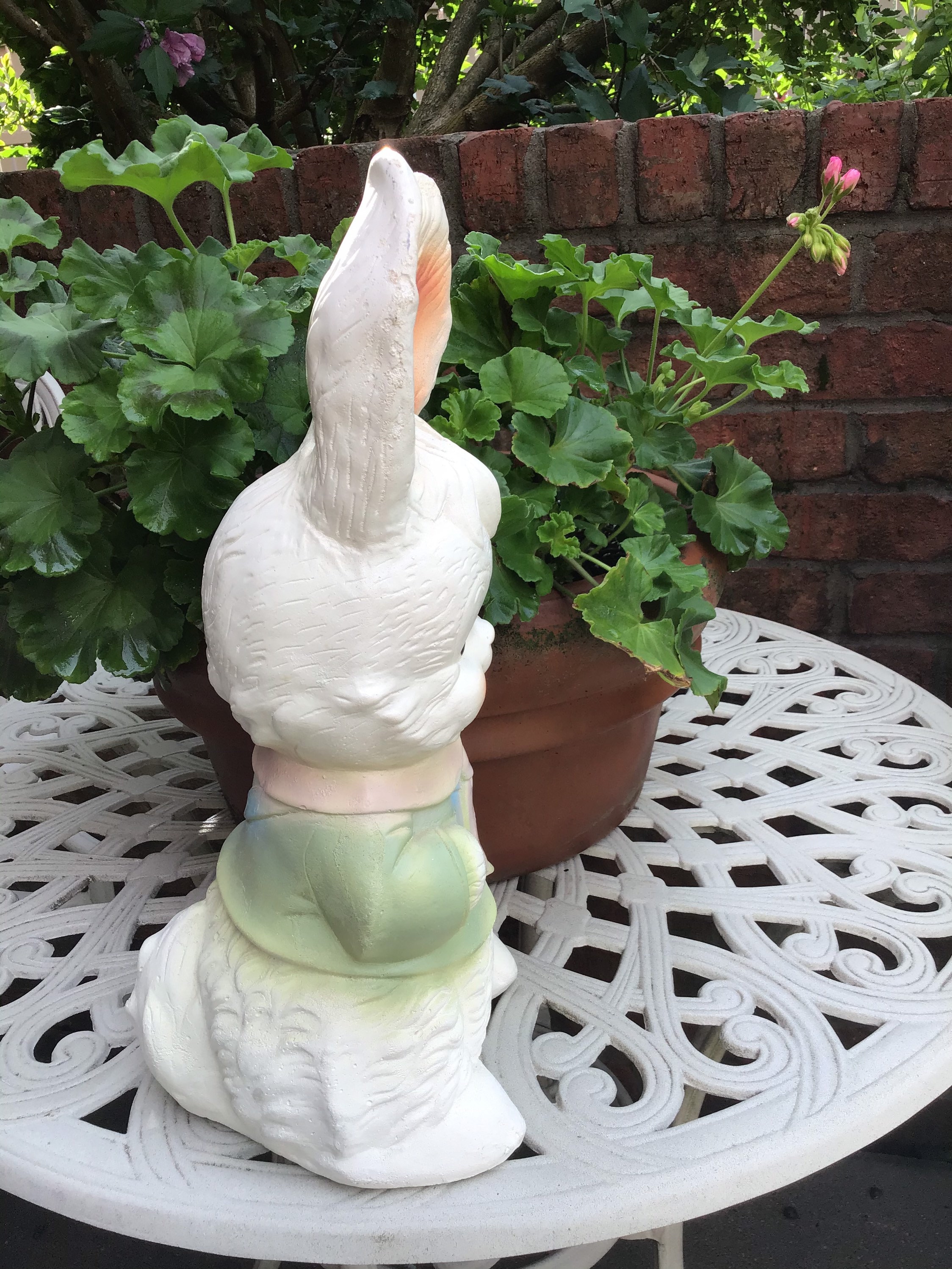 Vintage Chalkware Rabbit Bank - Mid Century Easter Bunny Bank ...