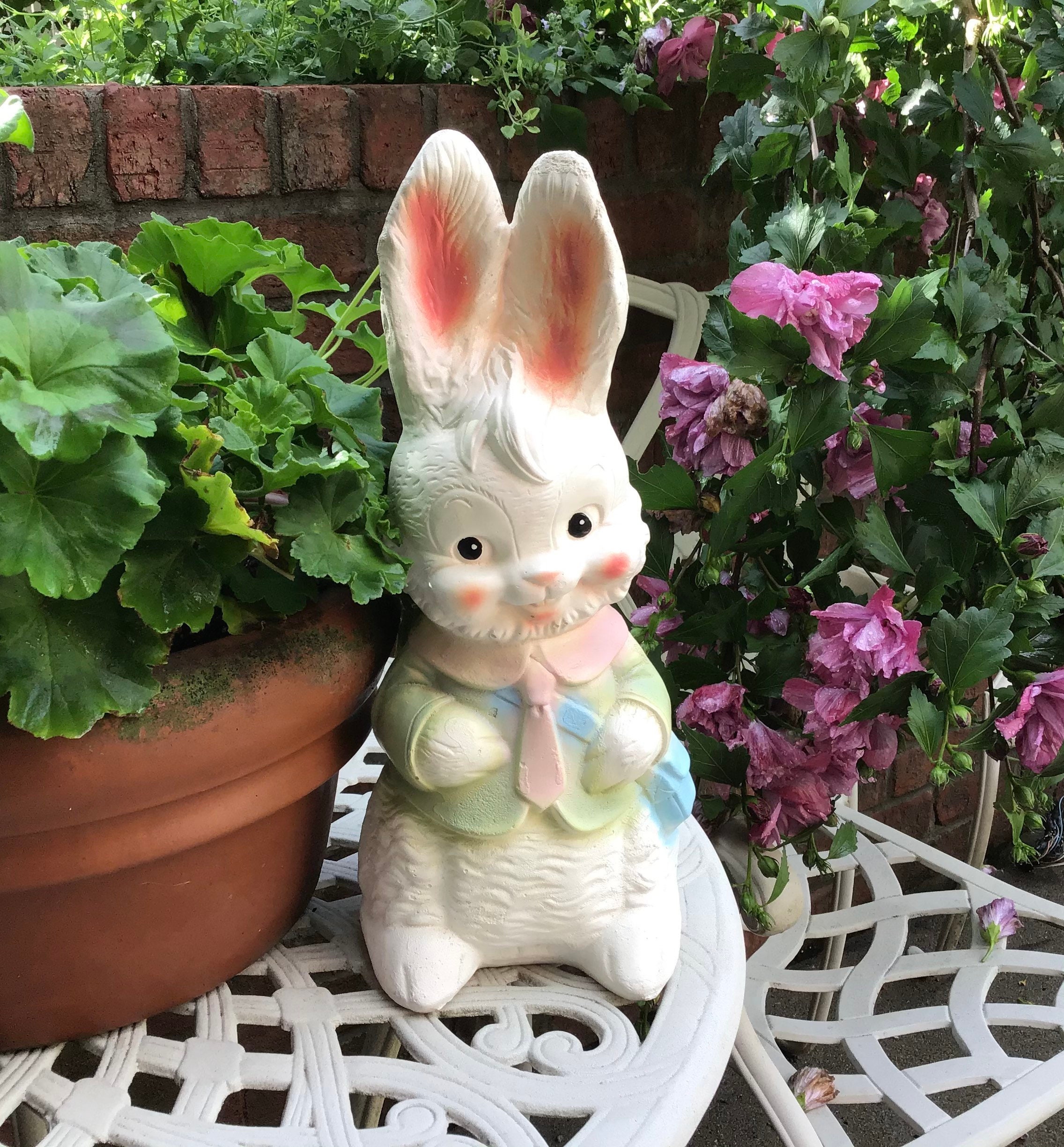 Vintage Chalkware Rabbit Bank - Mid Century Easter Bunny Bank ...