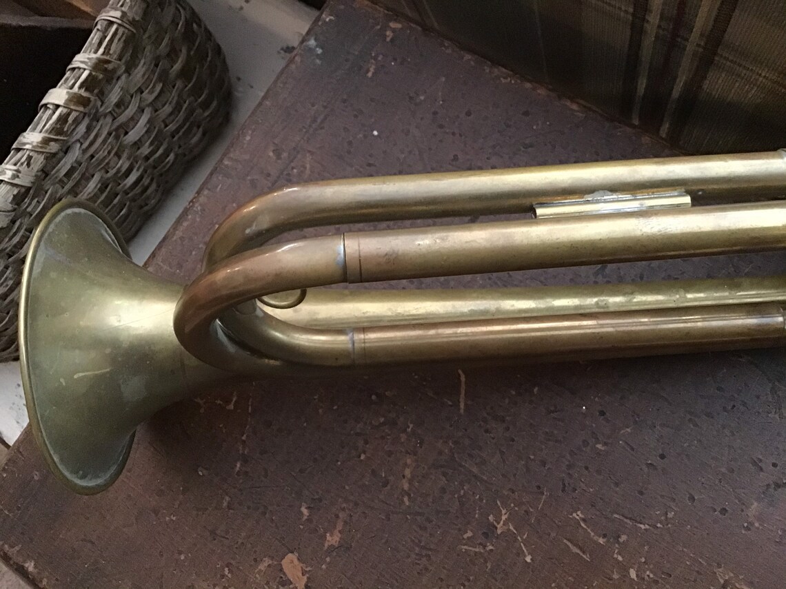 Vintage Boy Scout Bugle Authentic Rexcraft Brass Bugle Etsy