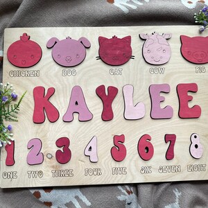 Personalized Wood NAME PUZZLE For Kids