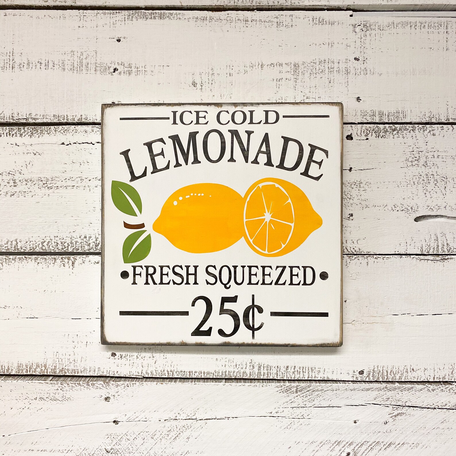Lemon Wood Sign Kitchen Decor Lemonade Stand Signs Etsy