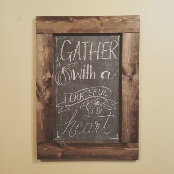 Chalkboard gallery wall framed chalkboard large Etsy