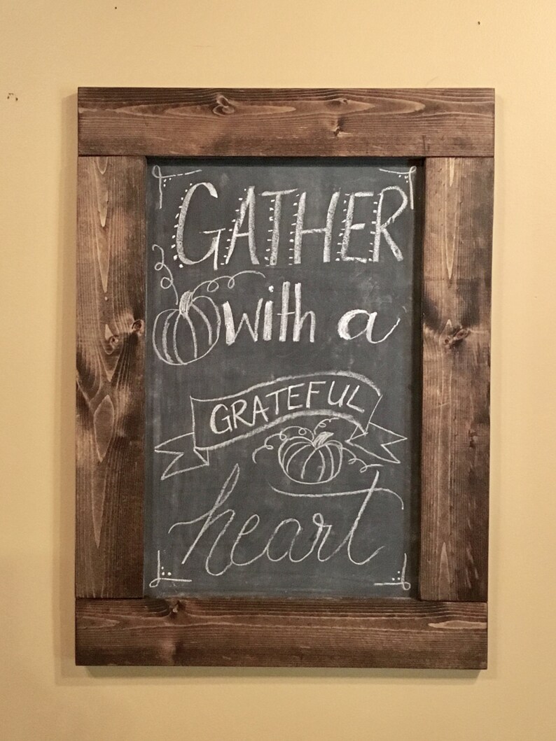 Chalkboard Gallery Wall Framed Chalkboard Large Etsy