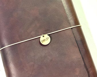 Traveler’s Journal Charm | Word of the Year Charm | Junk Journal Charms | Traveler’s Notebook Accessories