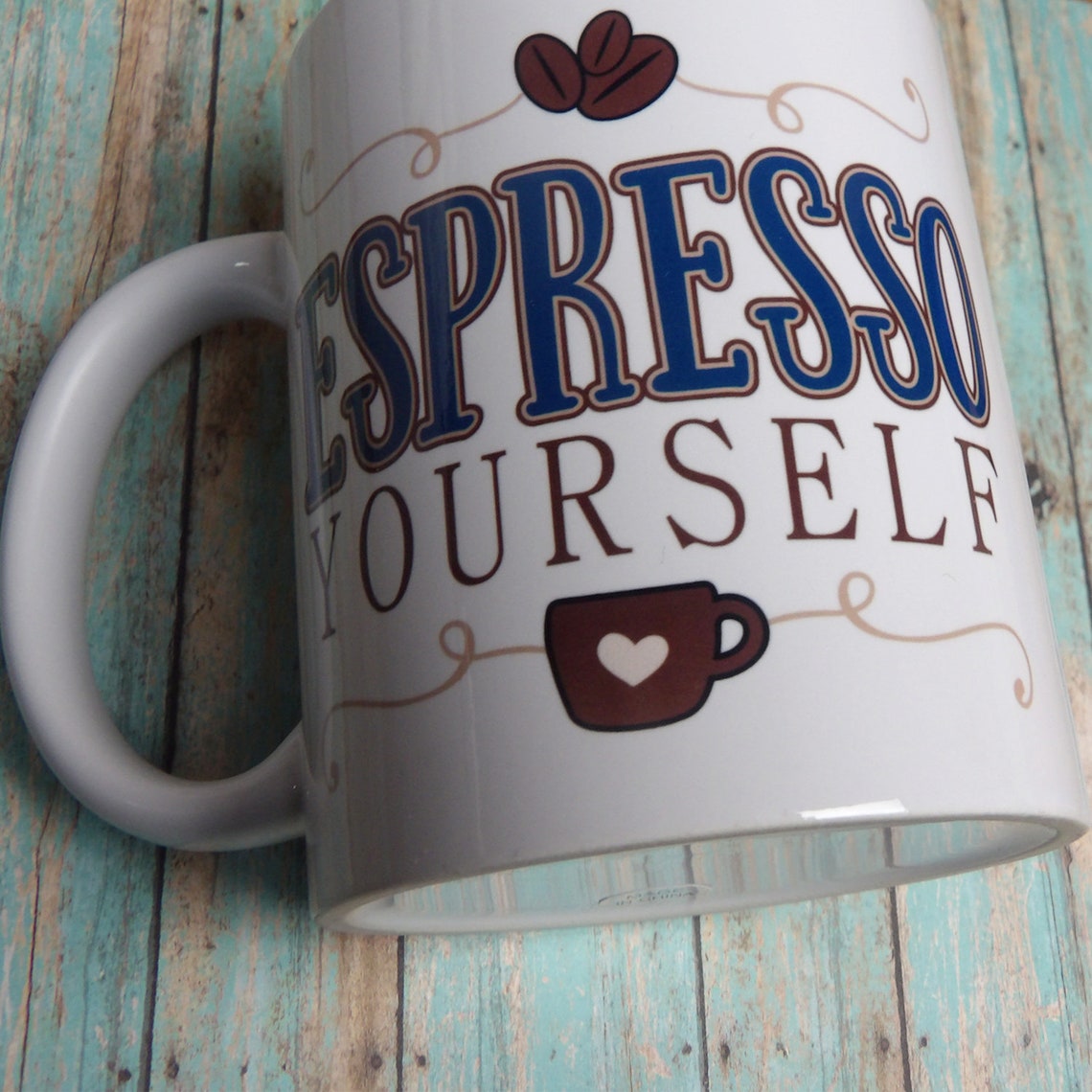 Coffee Mug Espresso Yourself New Item Etsy New Zealand