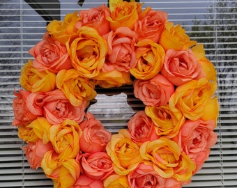 Rose Wreath, Summer, Spring, Flowers