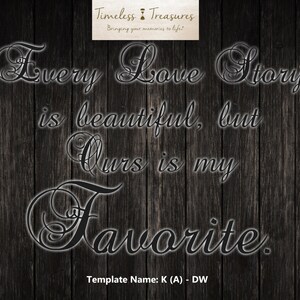 Love Story (B) - Darkwood - (Digital Download, Instant Download, Printable)