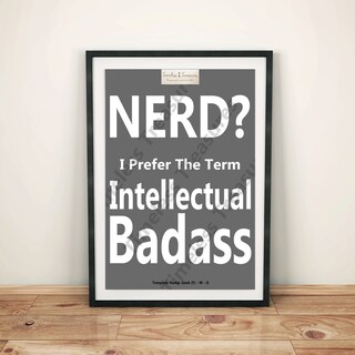 Tazza Nerd Geek Intellettuale Badass: Ceramica Bianca 10oz, Lavabile In Lavastoviglie E Microonde, Regalo Originale
