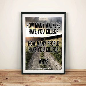 Zombies (B) - Three Questions - (Digital Download, Instant Download, Printable)