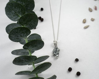 NEW- Pepper pond sterling silver pendant, women's silver necklace,oxidized 925 silver pendant,delicate silver pendent,modern silver necklace