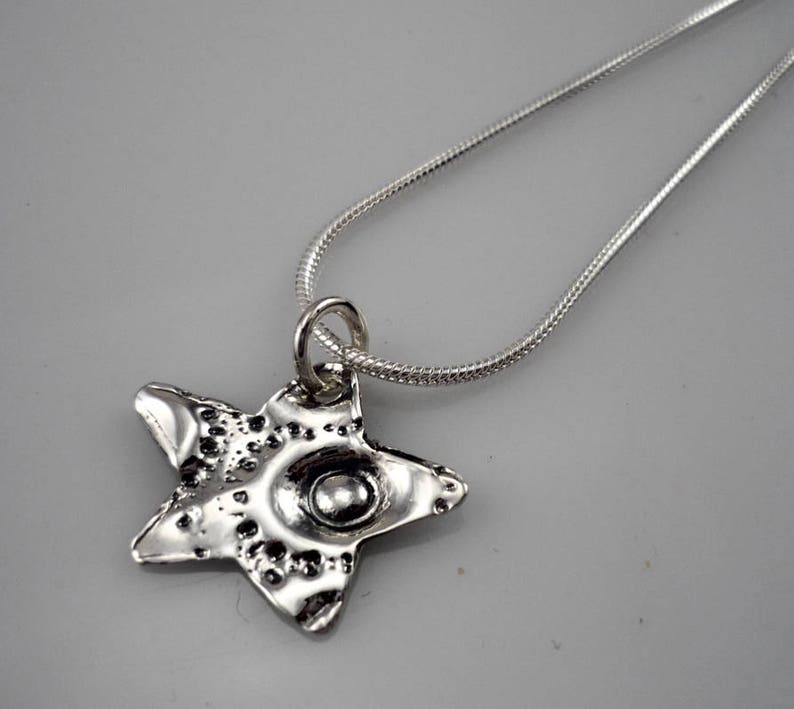 Star silver pendant / Silver pendant / Silver necklace / Sterling Silver pendant image 5