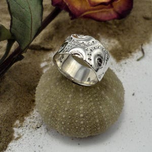 Men silver band ring, unisex sterling silver wide ring,men wedding band,men silver alliance,nautical men silver ring,handmade ring in Canada