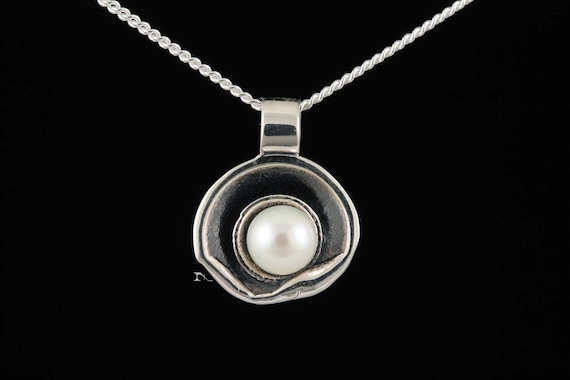 Delicate Original Pearl Pendant With Fresh Water Pearl Made in - Etsy ...