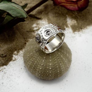 Men's sterling silver ring, men silver ring, mens sterling silver ring, men nautical silver ring, men ring handmade in Canada