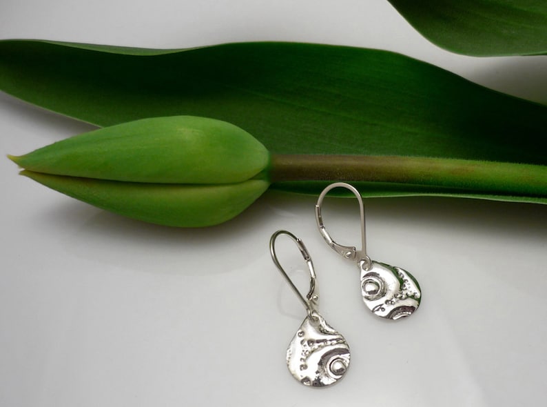 Small Sterling Silver Earrings/ Drop Water Sterling Silver Etsy