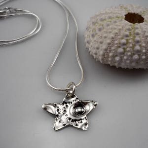 Star silver pendant / Silver pendant / Silver necklace / Sterling Silver pendant image 1