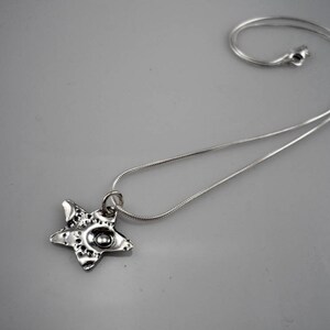 Star silver pendant / Silver pendant / Silver necklace / Sterling Silver pendant image 4