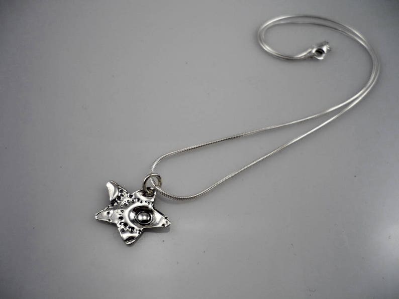 Star silver pendant / Silver pendant / Silver necklace / Sterling Silver pendant image 4