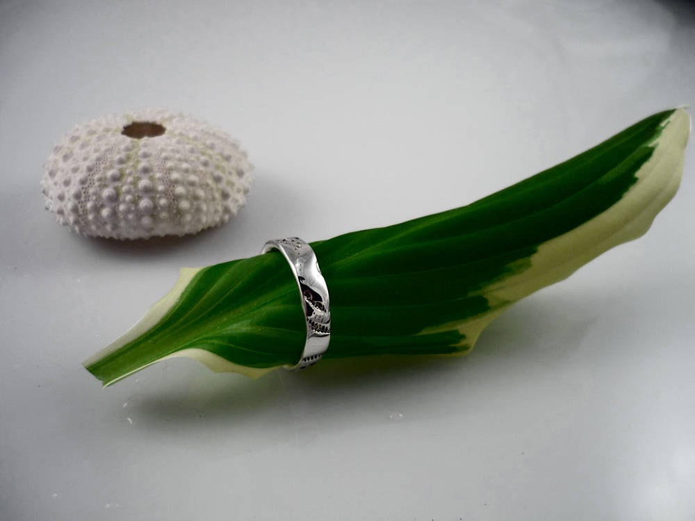 Ancienne Bague Ethnique Argent Massif 925 – Jonc Anneau Taille 50