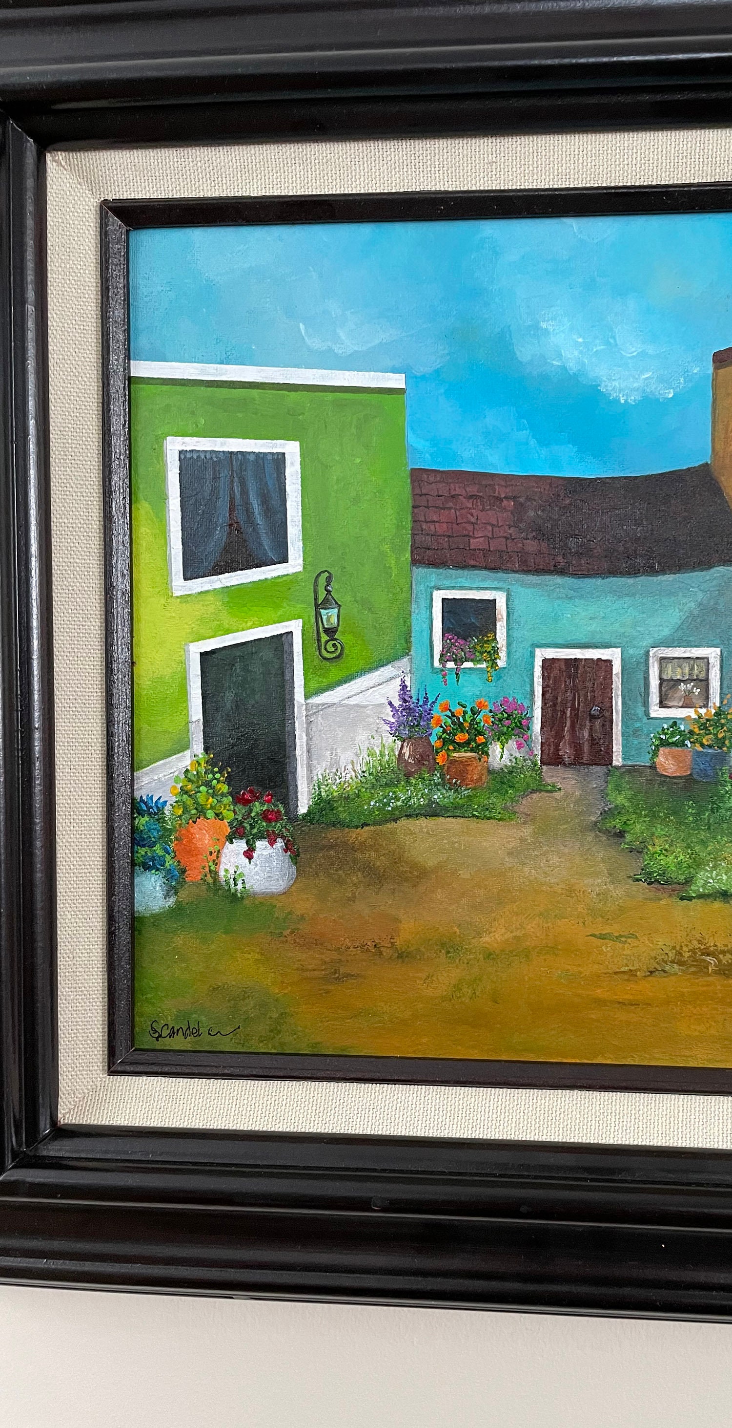 Original Framed Old San Juan Painting, Puerto Rico Village Art - Etsy
