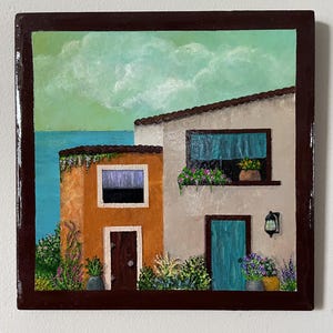 Puerto Rican Casita Painting – Old San Juan, Spanish Tile Art