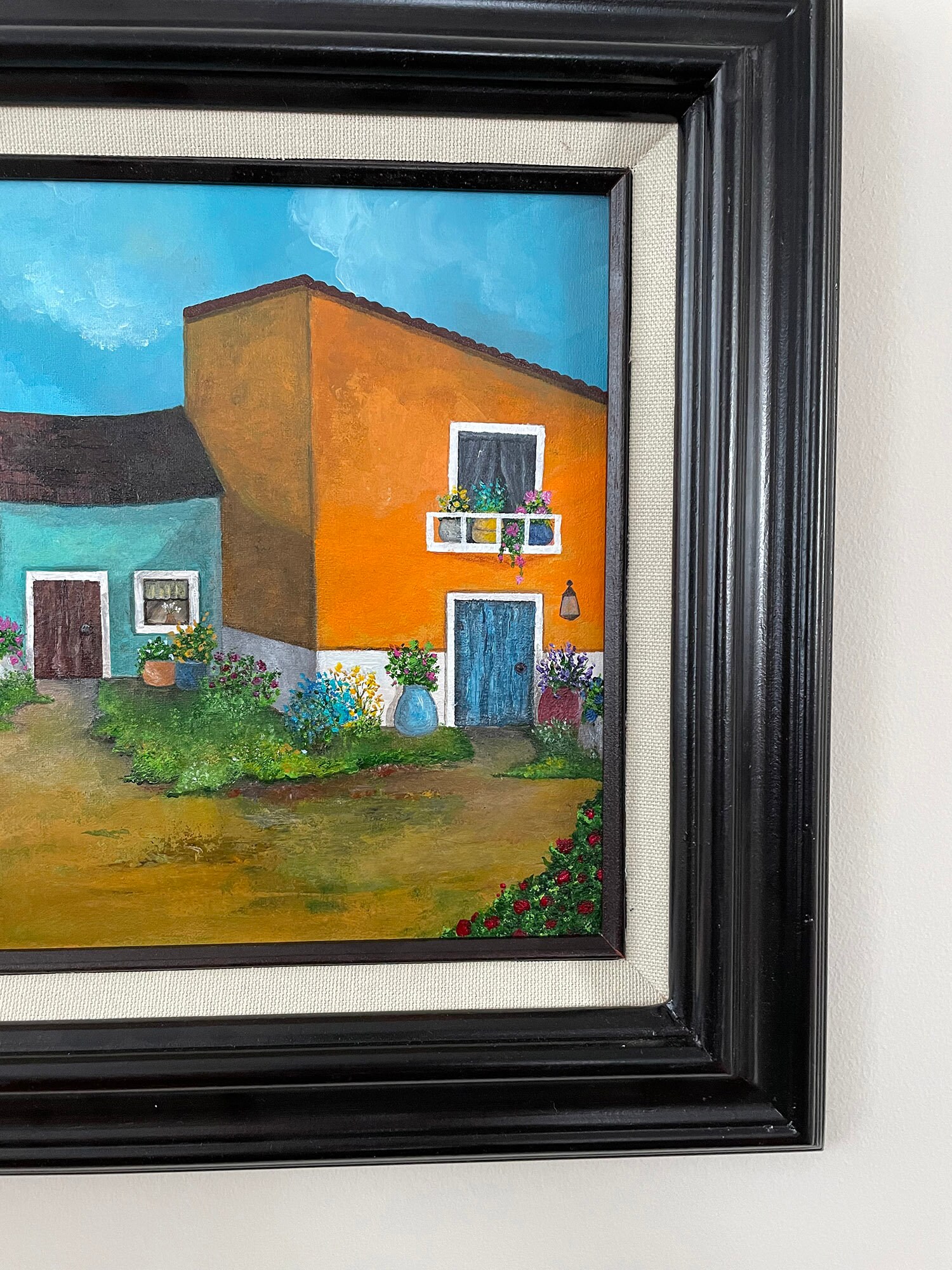 Original Framed Old San Juan Painting, Puerto Rico Village Art - Etsy