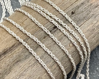 20 Inch, Sterling Silver Chain, Silver Chain, 20 inch Chain, 20", Long Chain, Long Silver Chain, Delicate Chain, Silver Chain 20 Inch