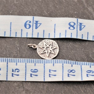 Elven Star Septagram Sterling Silver Charm .925 X 1 Faerie Stars