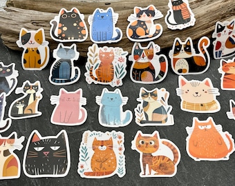 Cute Cat Stickers, Water Resistant