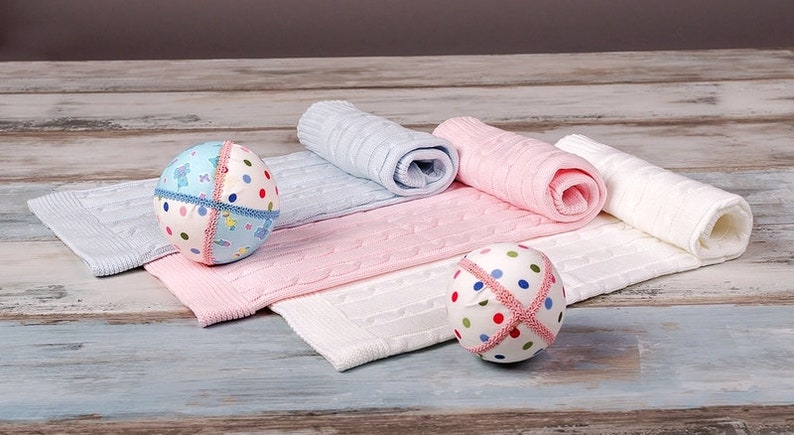 Pram Blanket Pink BabyBlanket OEKO-TEX\u00ae