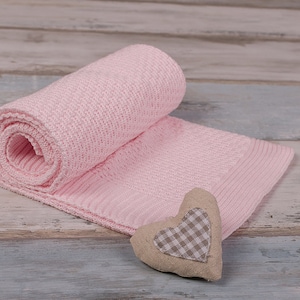 BabyDecke Rosa,OEKO-TEX®, Kinderwagen Decke Bild 1