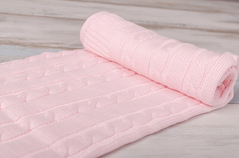 Pram Blanket Pink BabyBlanket OEKO-TEX\u00ae