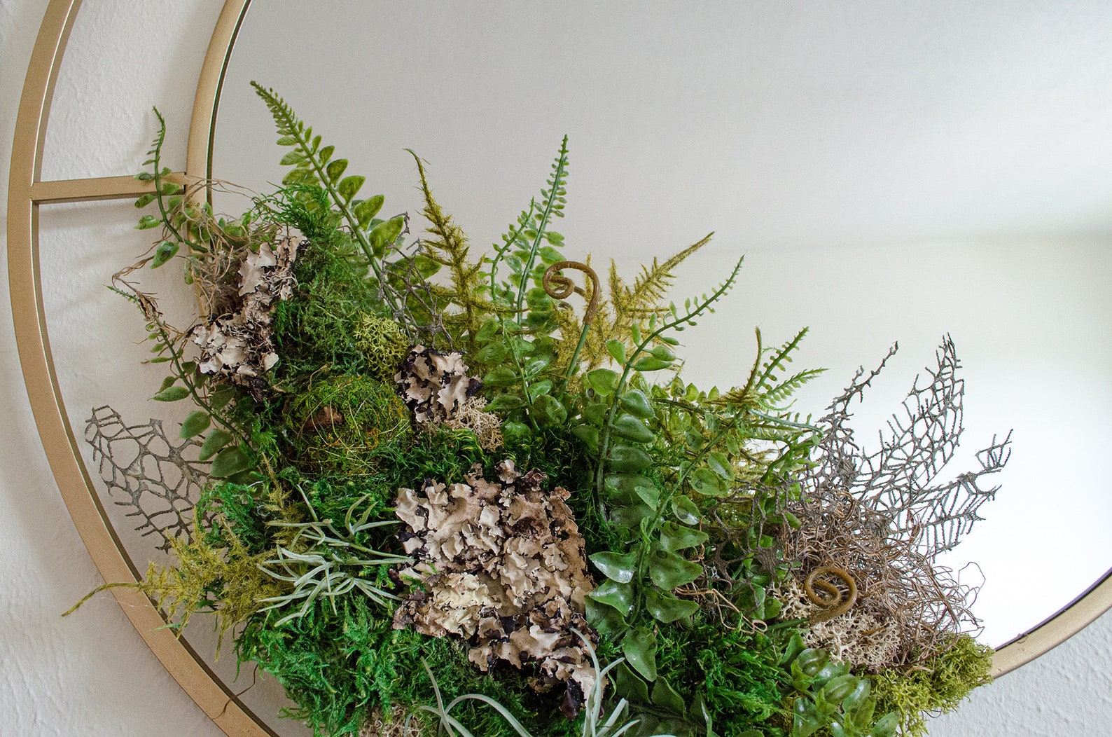 Moss Mirror Moss Wall Decor Cottagecore Home Decor Etsy