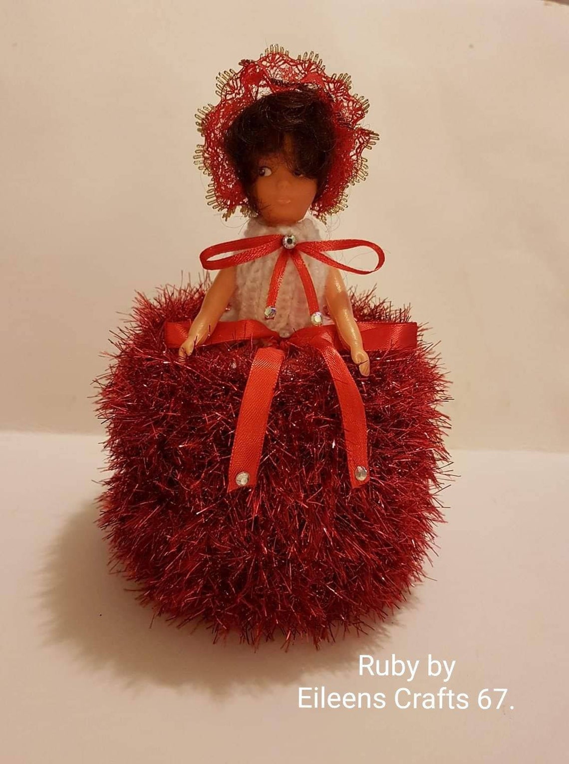 Festive Toilet Roll Doll. Etsy