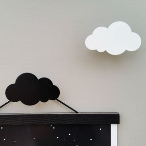 Cloud Wall hooks, Wall hook, Poster Hanger, Scandinavian Design, Nursery scandinavian