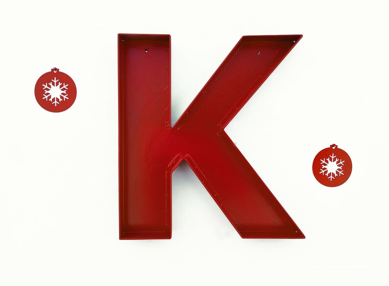 Wall Letters K Sign Letter K Wall Decor Metal Etsy