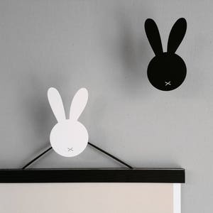 Rabbit Wall hooks, Bunny Wall hook, Nordic Wall Decor, Nursery Wall hooks, Nursery scandinavian