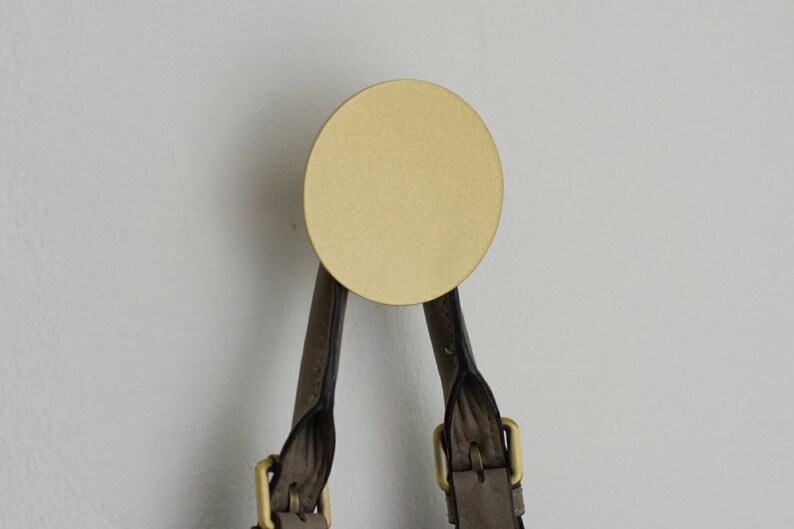 Gold Round Wall Hooks Modern Wall Hook Gold Dot Wall Hanging Etsy