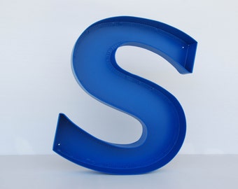 Wall Decor Metal Letters -  wall hanging letters - "S" letter -  3D large decor letter