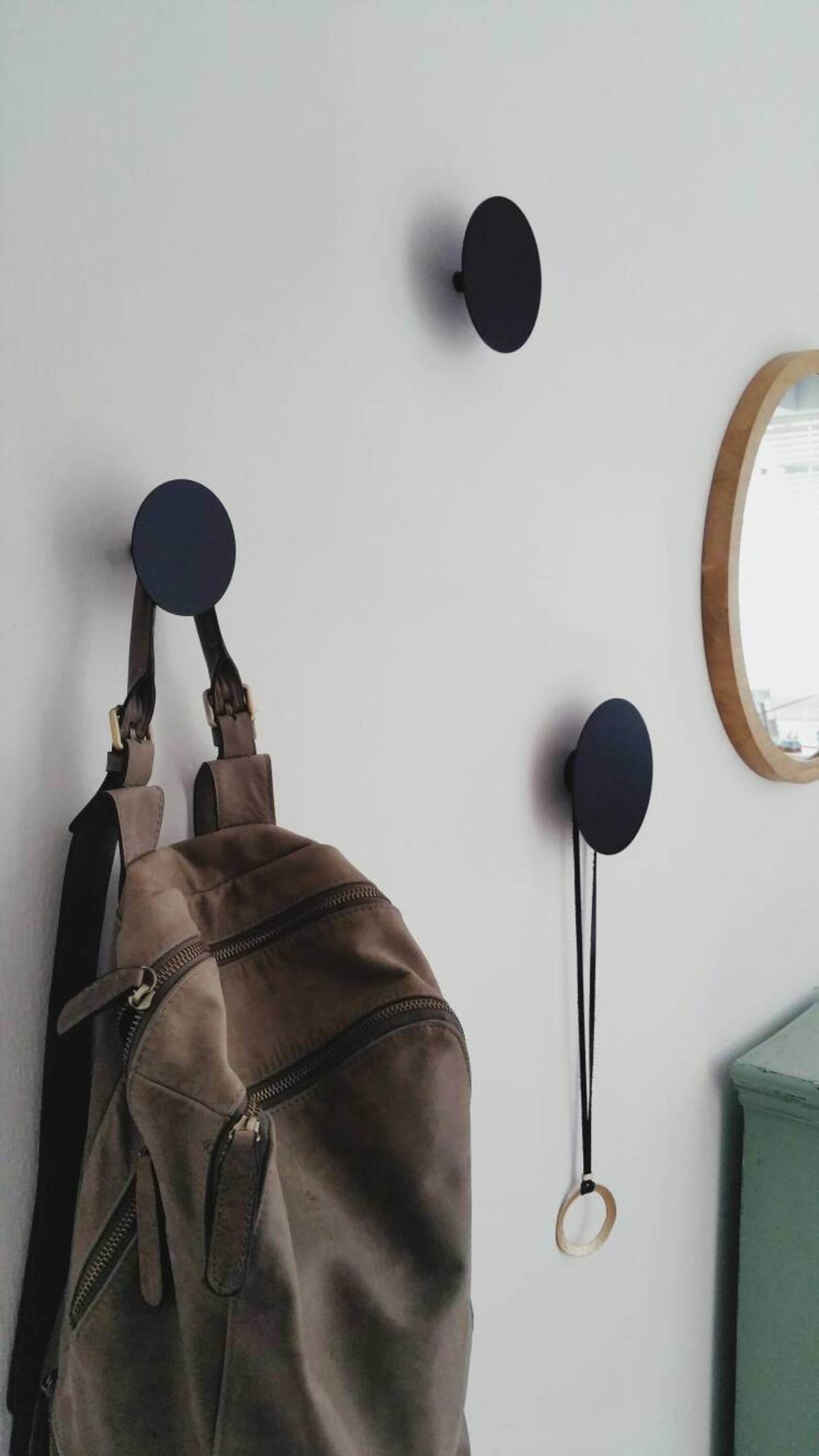 Dot Wall Hooks Round Wall Hook Modern Scandianvian Design Etsy