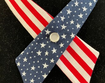 USA Cross Tie  Red, White & Blue