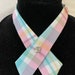 pastel plaid tie