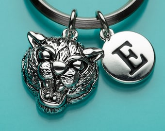 Wildcat Keychain, Wildcat Key Ring, Cat Charm, Jungle Charm,mascot